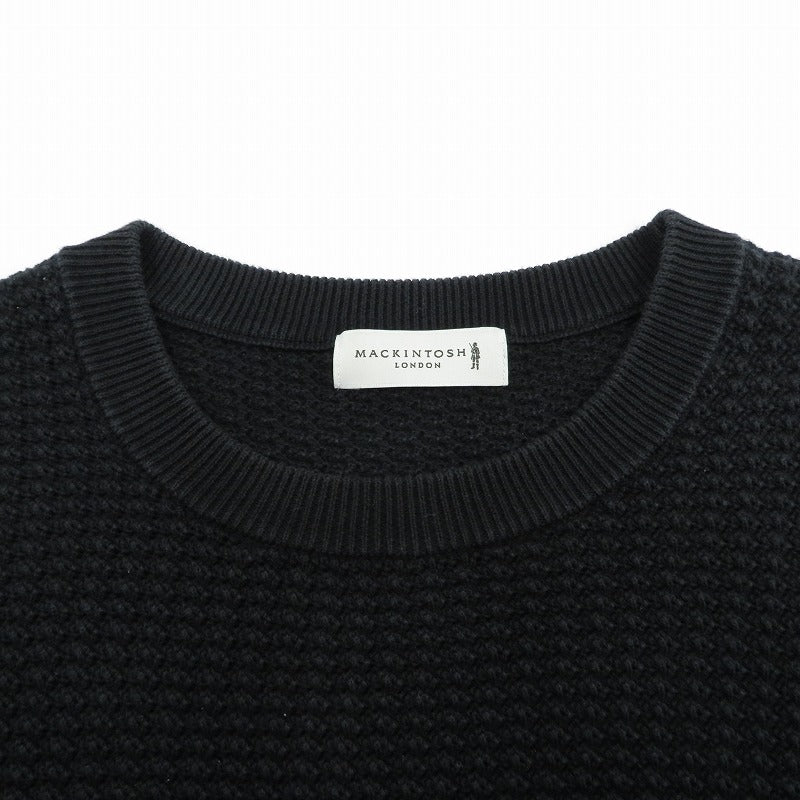 Mackintosh | マッキントッシュ 交編サマーニットTシャツ 半袖Ｔシャツ G1N50-103-09 ブラック サイズ：L【瀬戸大橋店】
