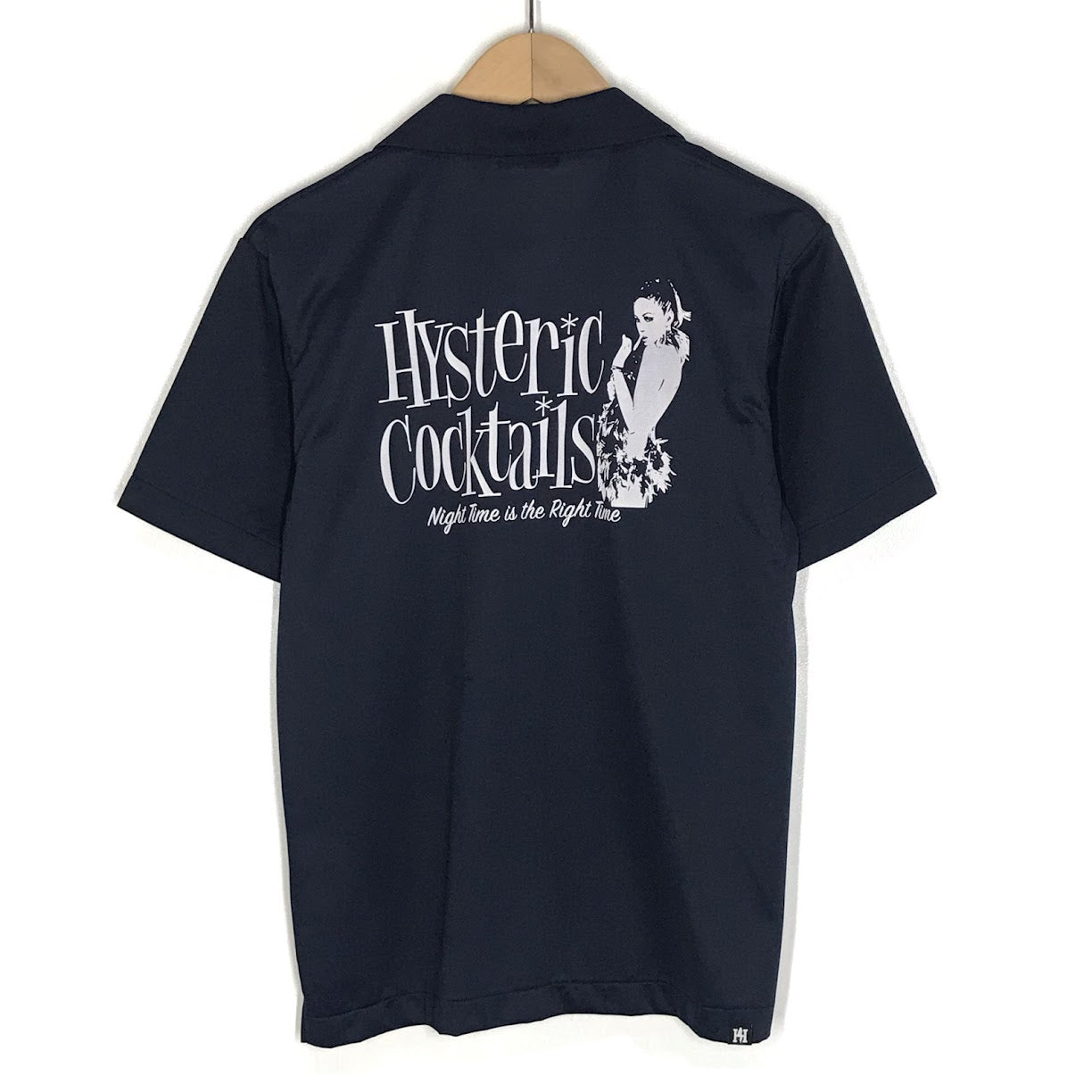 HYSTERIC GLAMOUR | ヒステリックグラマー COCKTAIL TIME オープンカラー 半袖シャツ 02182CH03 ネイビー サイズ：S【倉吉店】