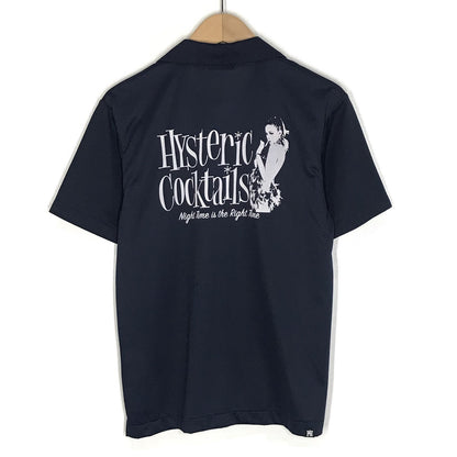 HYSTERIC GLAMOUR | ヒステリックグラマー COCKTAIL TIME オープンカラー 半袖シャツ 02182CH03 ネイビー サイズ：S【倉吉店】