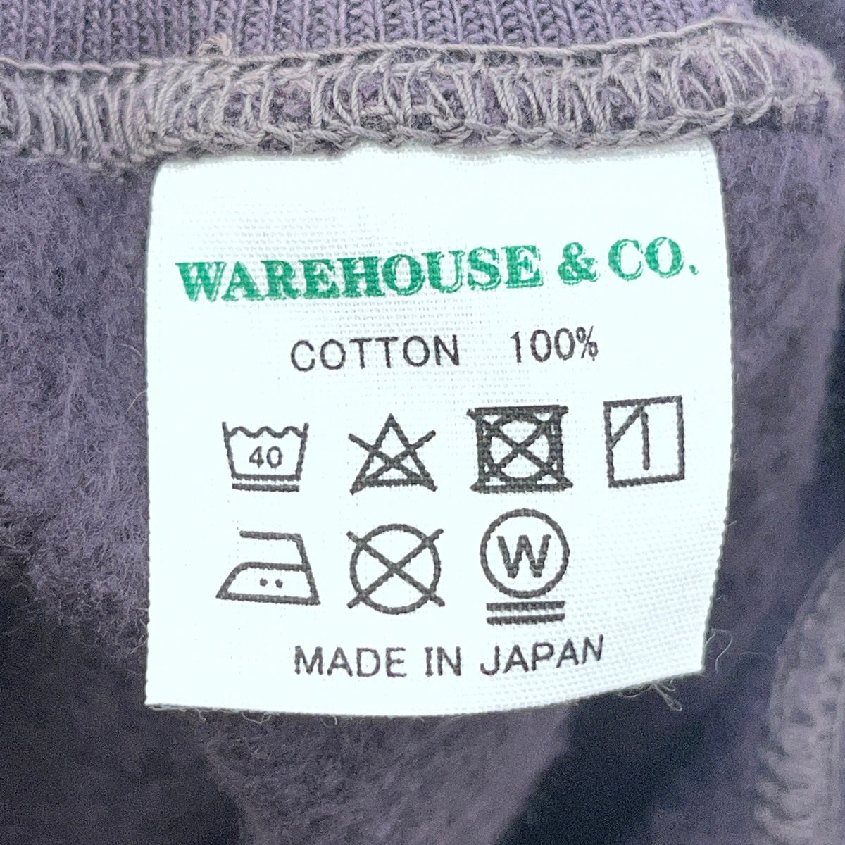 WARE HOUSE | ウェアハウス　ウエアハウス LOT43・ CGプリント スウェット パープル サイズ：42【加古川店】