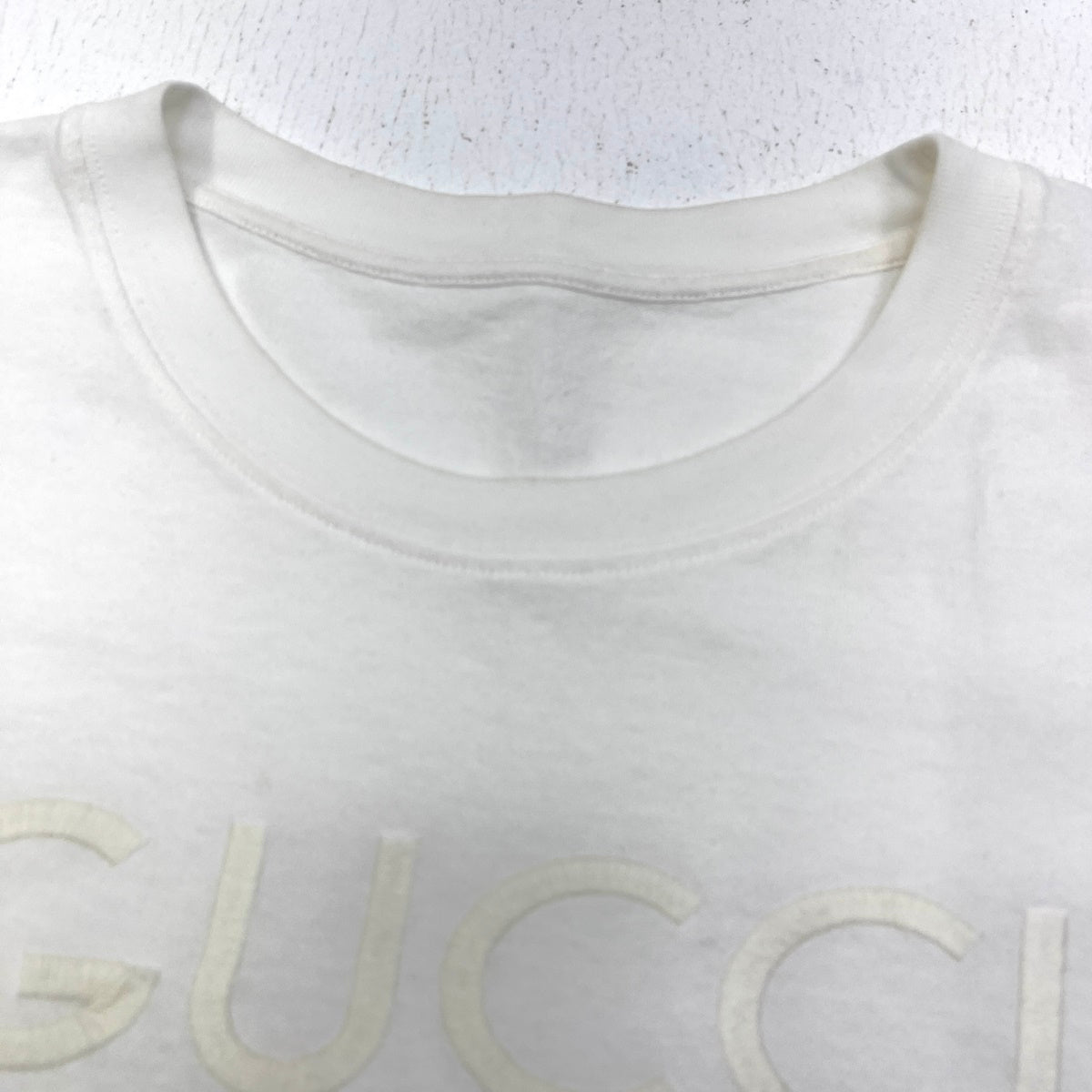 GUCCI | グッチ Logo Embroidery T 23 半袖Ｔシャツ 616036 XJFZA ホワイト サイズ：S【加古川店】