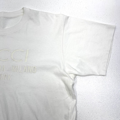 GUCCI | グッチ Logo Embroidery T 23 半袖Ｔシャツ 616036 XJFZA ホワイト サイズ：S【加古川店】