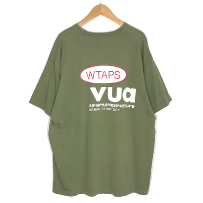 W)TAPS | ダブルタップス LABEL/SS/COTTON 半袖Ｔシャツ 231ATDT-STM08S カーキグリーン サイズ：4【倉吉店】