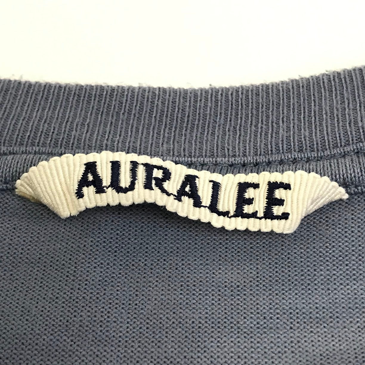 AURALEE | オーラリー LUSTER PLAITING L/S TEE 長袖Ｔシャツ A00P01GT ブルー サイズ：4【倉吉店】
