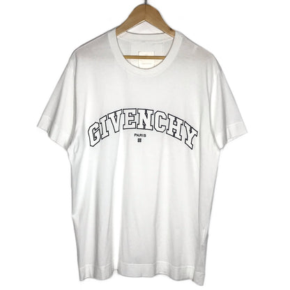 GIVENCHY | ジバンシィ カレッジロゴ 半袖Ｔシャツ BM71CW3Y6B ホワイト サイズ：M【倉吉店】
