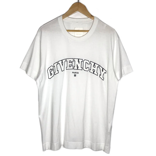 GIVENCHY | ジバンシィ カレッジロゴ 半袖Ｔシャツ BM71CW3Y6B ホワイト サイズ：M【倉吉店】