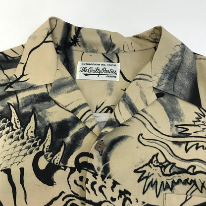 WACKOMARIA | ワコマリア TIM LEHI HAWAIIAN SHIRT L/S 龍/虎 オープンカラーシャツ 長袖シャツ ベージュ サイズ：L【倉吉店】