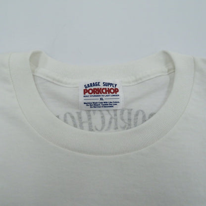 PORK CHOP | ポークチョップ PORK FRONT TEE 半袖Ｔシャツ ホワイト サイズ：XL【瀬戸大橋店】