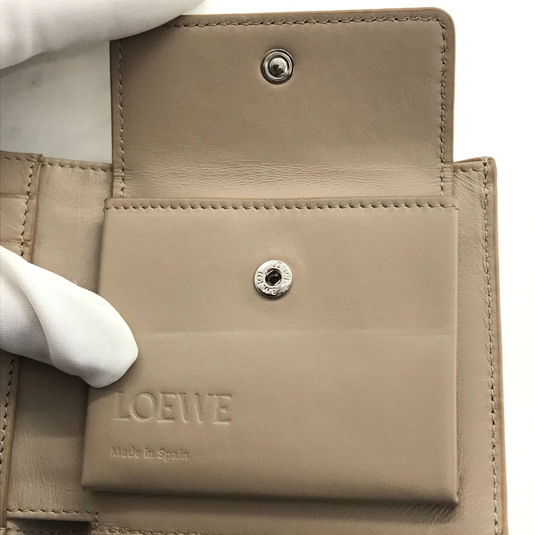 LOEWE | ロエベ バイフォールド コインウォレット 二つ折り財布 C660501X01 サンド【倉吉店】