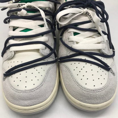 NIKE | ナイキ ×OFF-WHITE (オフホワイト) DUNK LOW スニーカー DJ0950-115 セイル/ニュートラルグレー-グリッドアイアン 27cm【倉吉店】