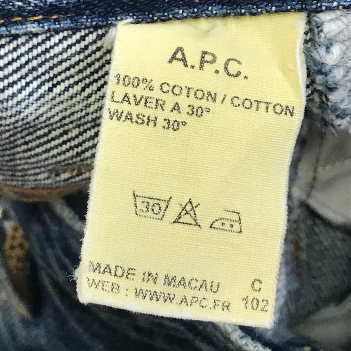 A.P.C | アーペーセー NEW STANDARD セルビッチデニムパンツ デニムパンツ ブルー サイズ：28【倉吉店】