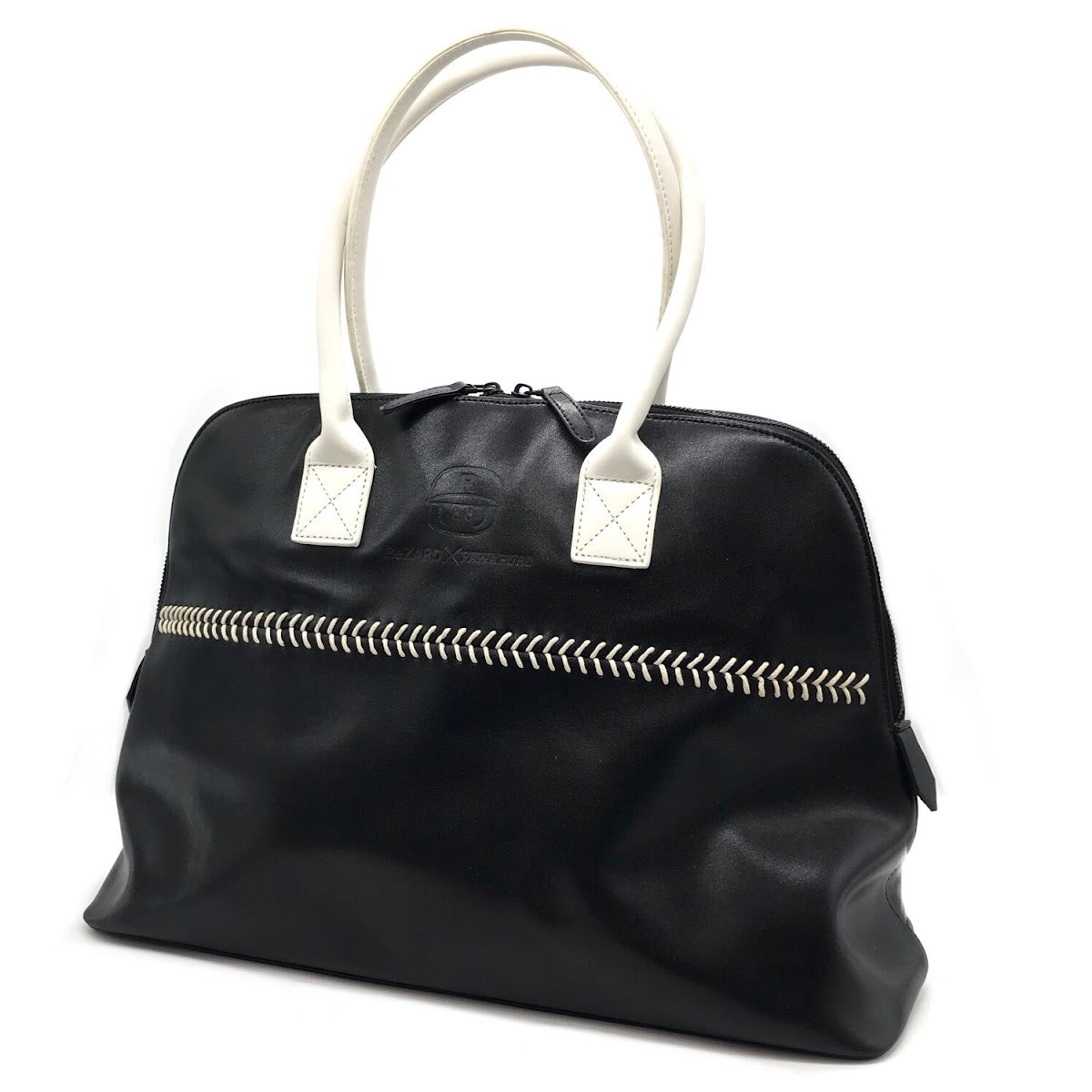 ReZARD | リザード ×パワプロ Leather Shoulder Bag ボストンバッグ ブラック【倉吉店】