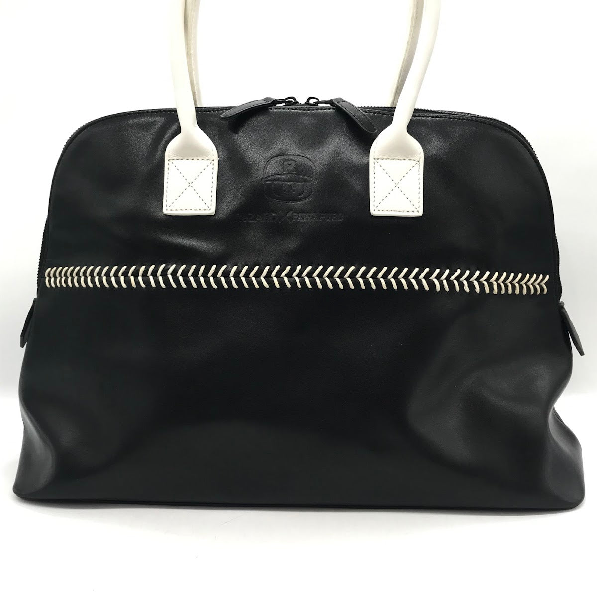 ReZARD | リザード ×パワプロ Leather Shoulder Bag ボストンバッグ ブラック【倉吉店】