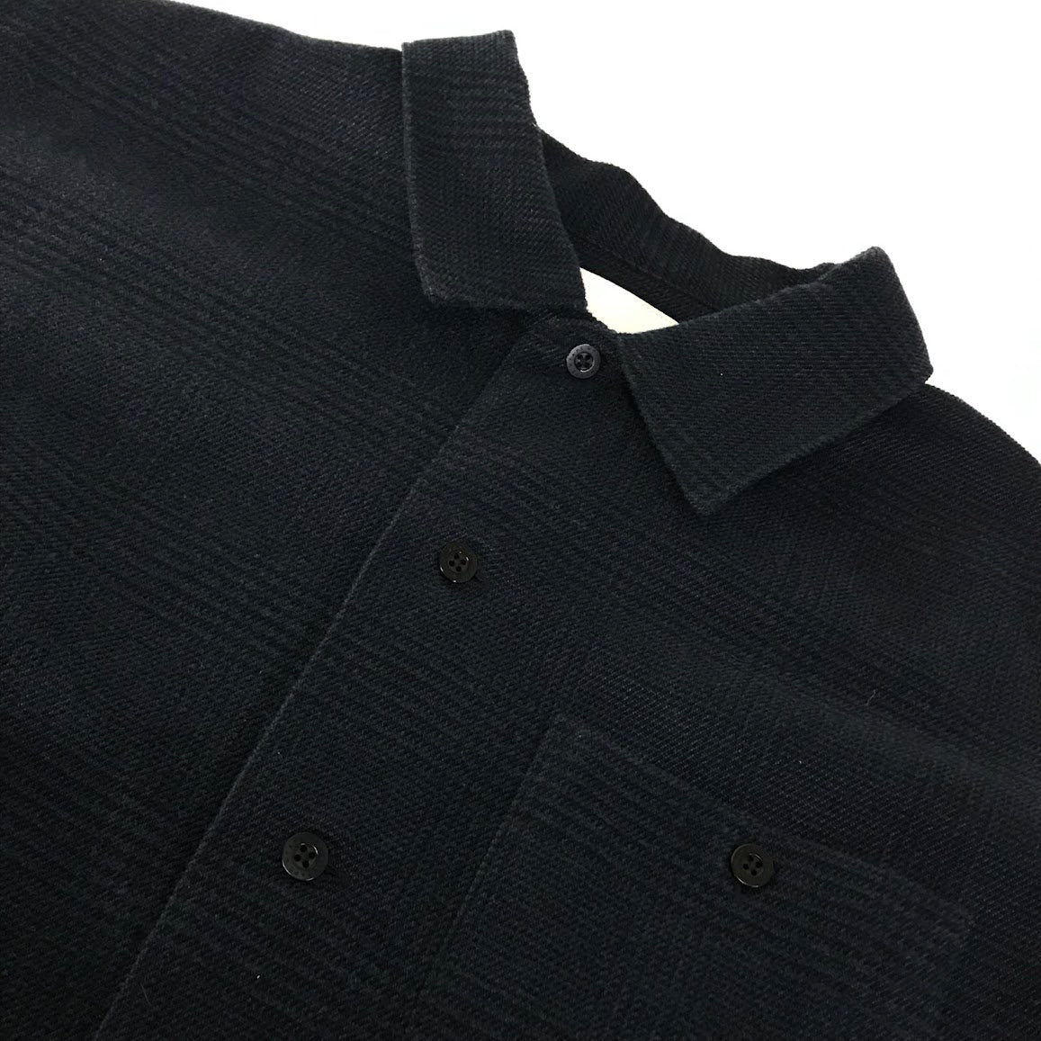 W)TAPS | ダブルタップス CRUMB / LS / POLY. TWEED. TEXTILE 長袖シャツ 252WVDT-SHM03 ネイビー サイズ：4【倉吉店】