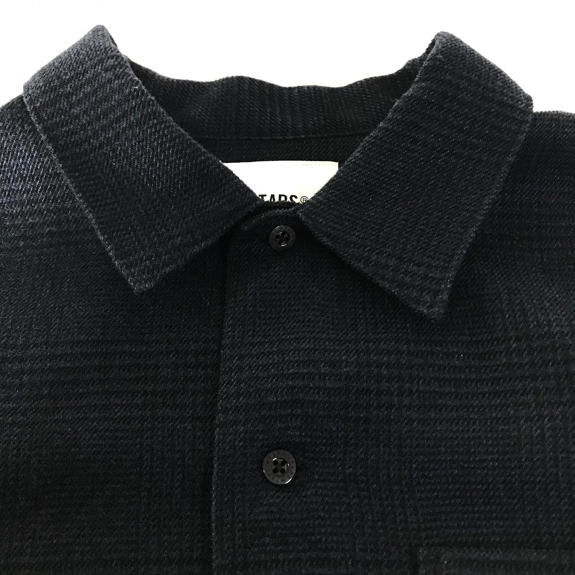 W)TAPS | ダブルタップス CRUMB / LS / POLY. TWEED. TEXTILE 長袖シャツ 252WVDT-SHM03 ネイビー サイズ：4【倉吉店】