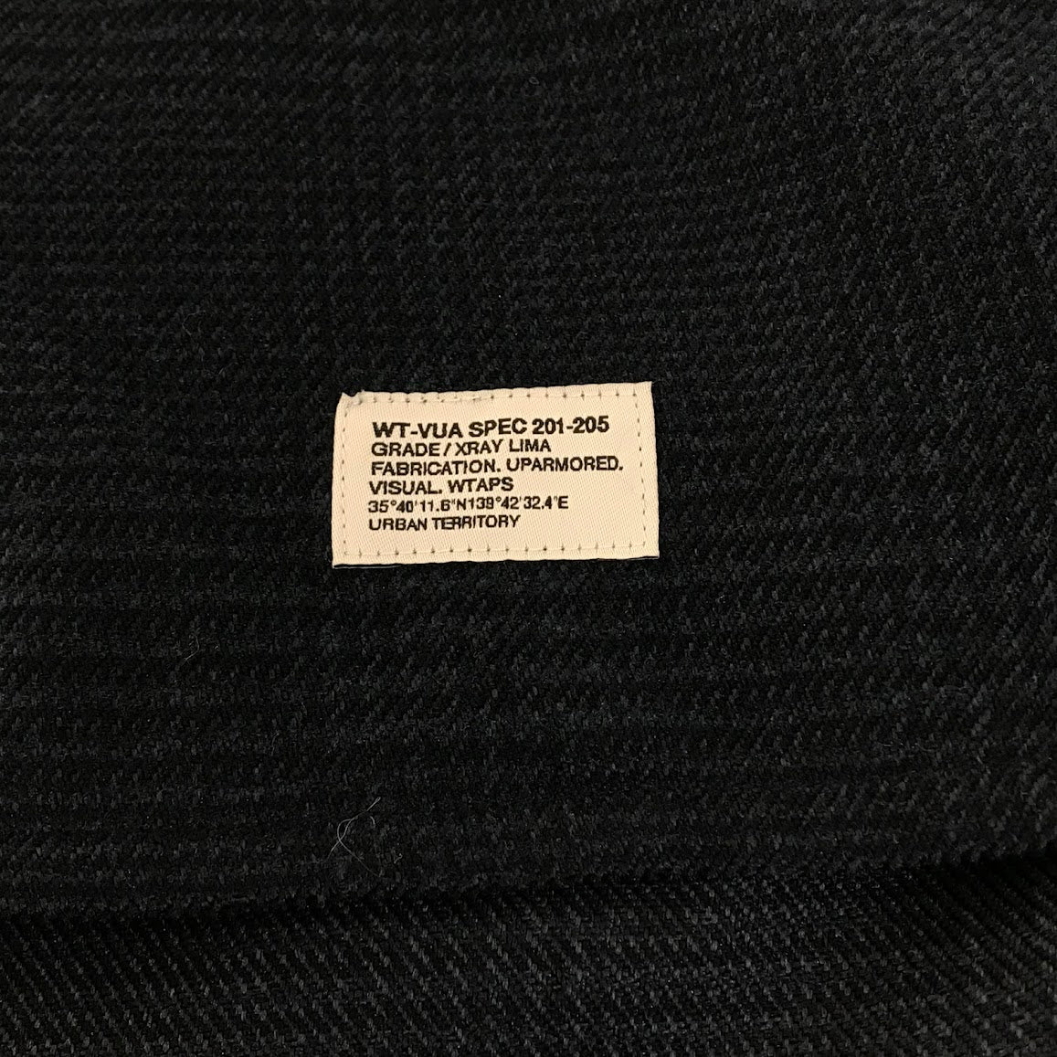 W)TAPS | ダブルタップス CRUMB / LS / POLY. TWEED. TEXTILE 長袖シャツ 252WVDT-SHM03 ネイビー サイズ：4【倉吉店】
