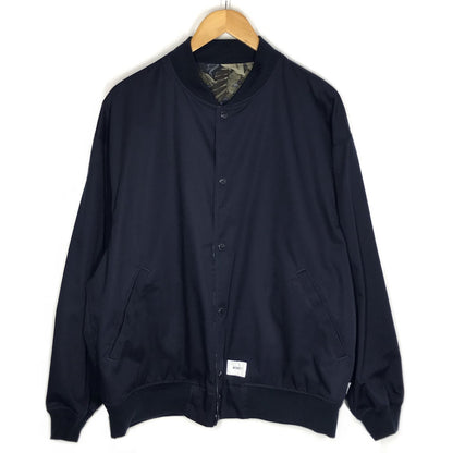 W)TAPS | ダブルタップス 24SS TEAM / JACKET / CTPL. TWILL. PRTC. リバーシブル ブルゾン 241WVDT-JKM01 ネイビー×総柄 サイズ：3【倉吉店】