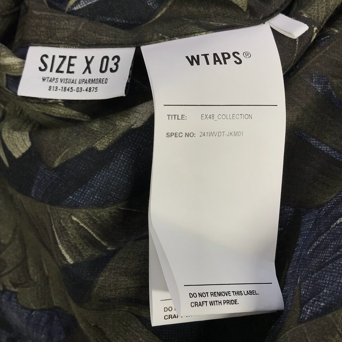 W)TAPS | ダブルタップス 24SS TEAM / JACKET / CTPL. TWILL. PRTC. リバーシブル ブルゾン 241WVDT-JKM01 ネイビー×総柄 サイズ：3【倉吉店】