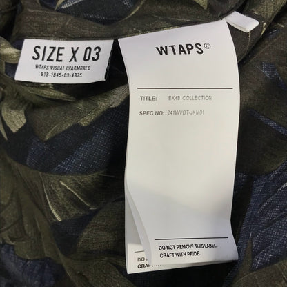 W)TAPS | ダブルタップス 24SS TEAM / JACKET / CTPL. TWILL. PRTC. リバーシブル ブルゾン 241WVDT-JKM01 ネイビー×総柄 サイズ：3【倉吉店】