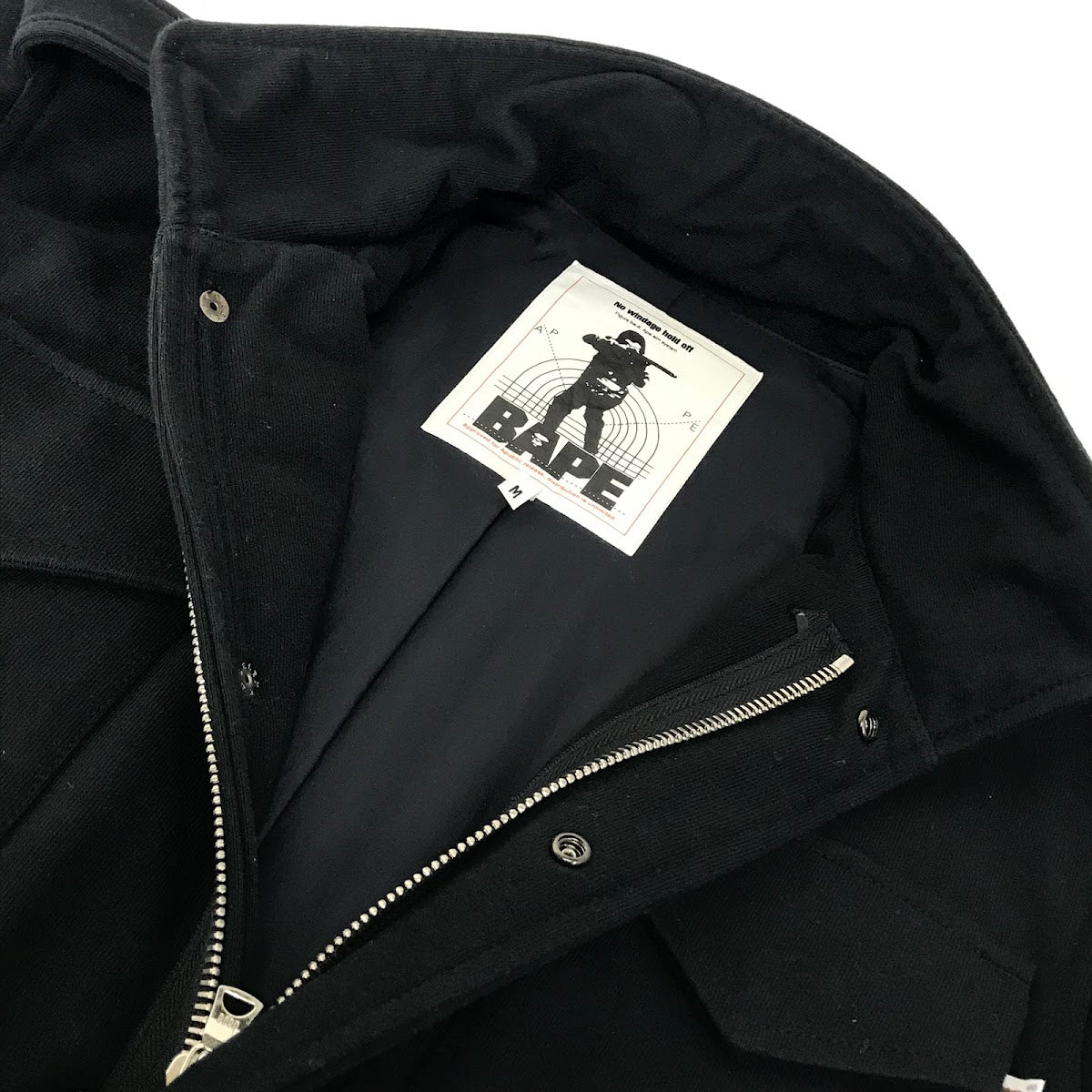 A BATHING APE | アベイシングエイプ M65フィールドジャケット ミリタリージャケット ミリタリージャケット ブラック サイズ：M【倉吉店】