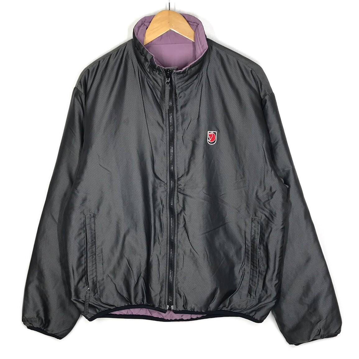 FJALLRAVEN | フェールラーベン リバーシブル中綿ジャケット 中綿ジャケット チャコールグレー×パープル サイズ：L【倉吉店】