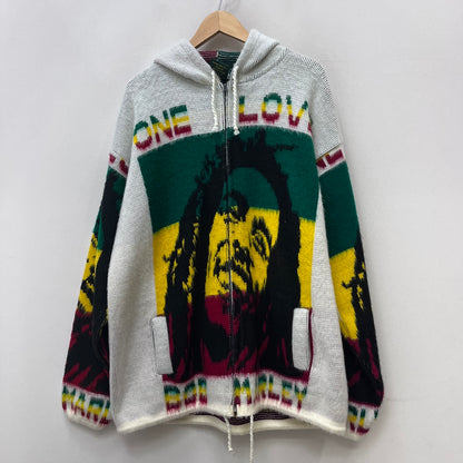 tejidos ruminahui zip up hoodie:bob marley パーカー マルチカラー サイズ：XL【加古川店】