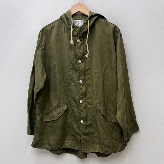 PORTER CLASSIC | ポータークラシック handwork linen hoodie パーカー カーキ サイズ：S【加古川店】