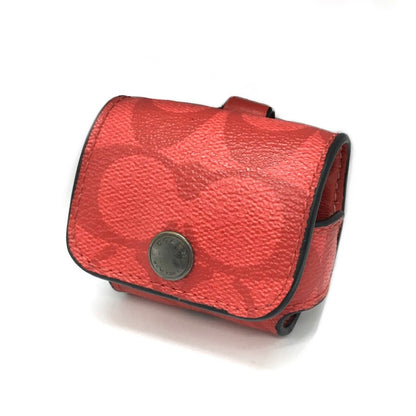COACH | コーチ シグネチャー AirPodケース ポーチ レッド【倉吉店】