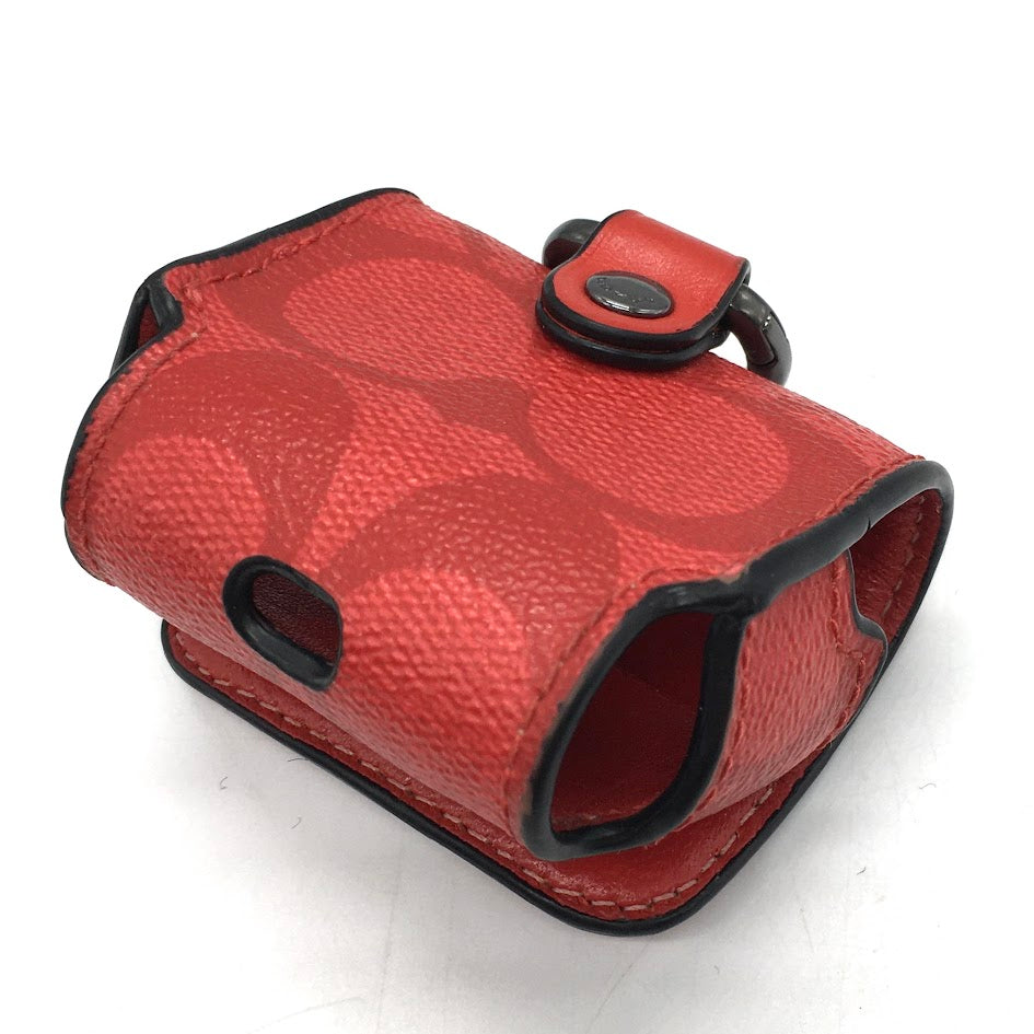 COACH | コーチ シグネチャー AirPodケース ポーチ レッド【倉吉店】