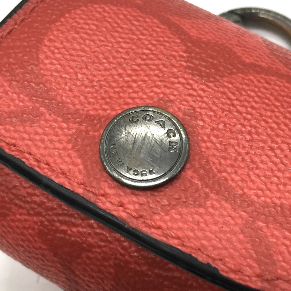 COACH | コーチ シグネチャー AirPodケース ポーチ レッド【倉吉店】