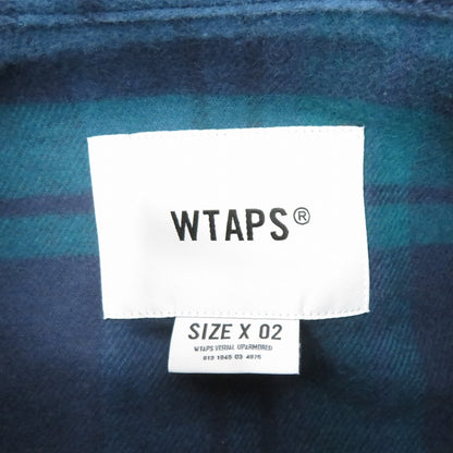 W)TAPS | ダブルタップス ネルシャツ 長袖シャツ 262TQDT-SHM02 グリーン サイズ：2【瀬戸大橋店】