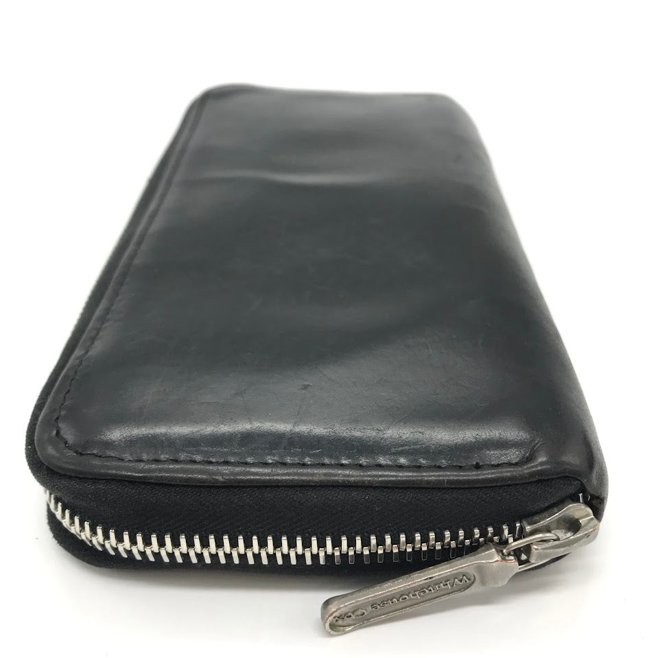 Whitehouse Cox | ホワイトハウスコックス レザー ラウンドファスナー長財布 長財布 ブラック【倉吉店】