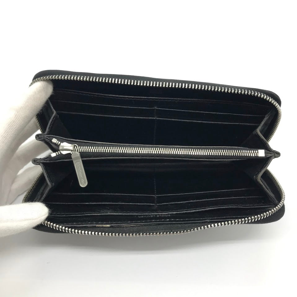 Whitehouse Cox | ホワイトハウスコックス レザー ラウンドファスナー長財布 長財布 ブラック【倉吉店】
