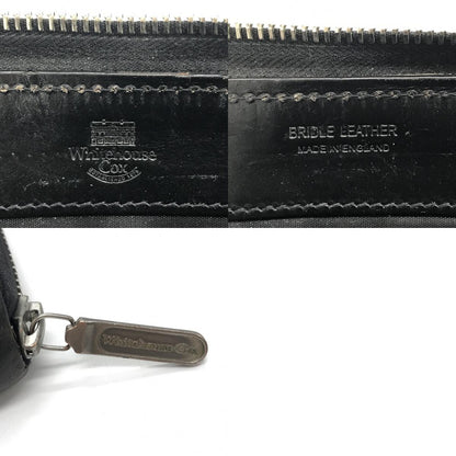 Whitehouse Cox | ホワイトハウスコックス レザー ラウンドファスナー長財布 長財布 ブラック【倉吉店】