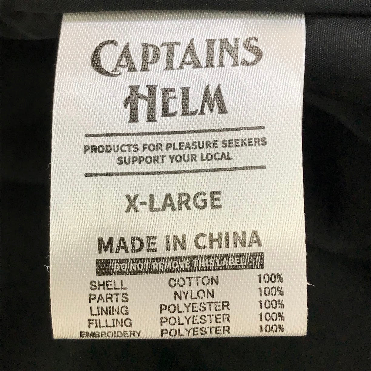 CAPTAINS HELM | キャプテンズヘルム SEVEN A WEEK FISHTAIL MIL JKT ミリタリージャケット ブラック サイズ：XL【倉吉店】