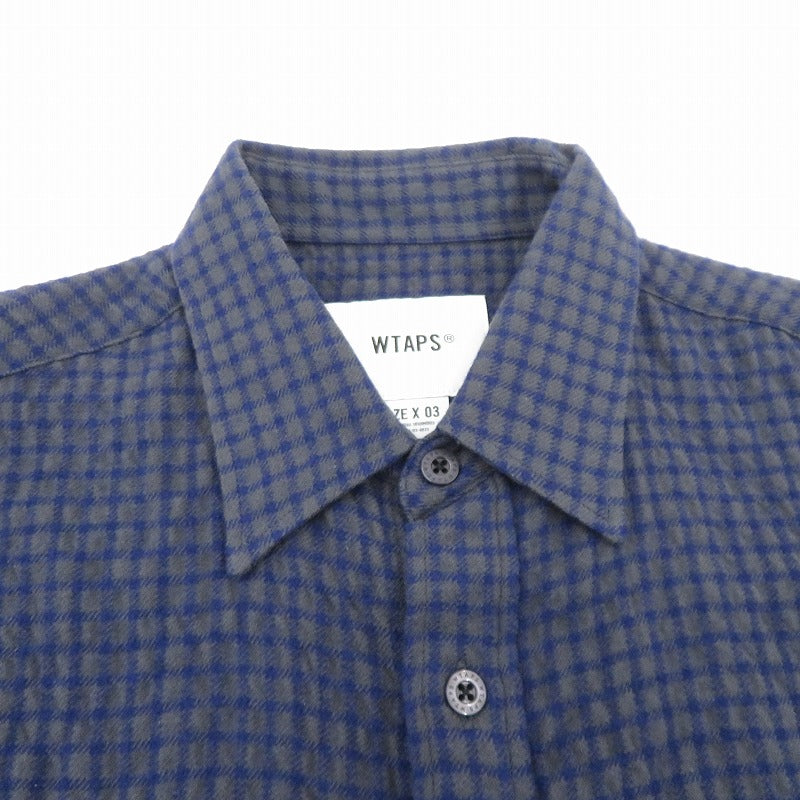 W)TAPS | ダブルタップス 26aw 長袖シャツ 262TQDT-SHM05 ネイビー サイズ：3【瀬戸大橋店】