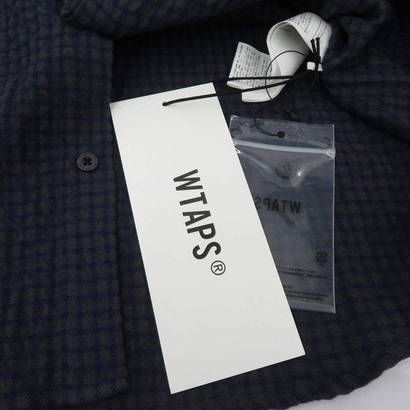 W)TAPS | ダブルタップス 26aw 長袖シャツ 262TQDT-SHM05 ネイビー サイズ：3【瀬戸大橋店】