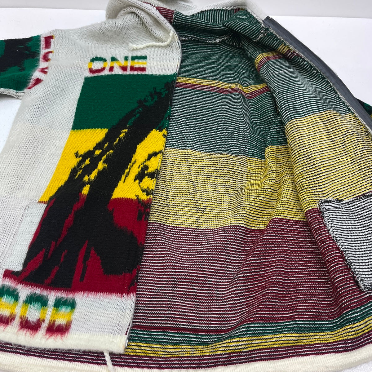 tejidos ruminahui zip up hoodie:bob marley パーカー マルチカラー サイズ：XL【加古川店】