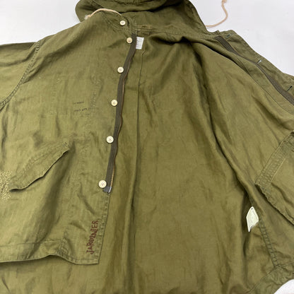 PORTER CLASSIC | ポータークラシック handwork linen hoodie パーカー カーキ サイズ：S【加古川店】