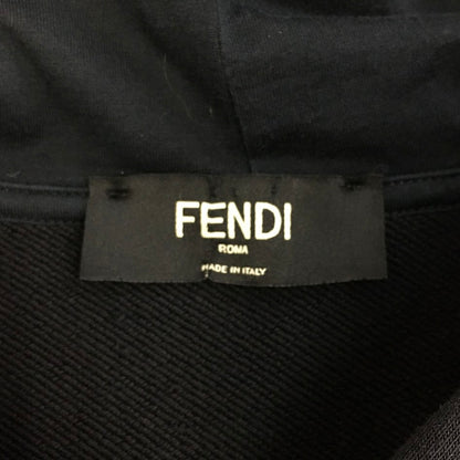 FENDI | フェンディ ロゴプリント プルオーバーパーカー パーカー FAF595AE8I ブラック サイズ：L【倉吉店】