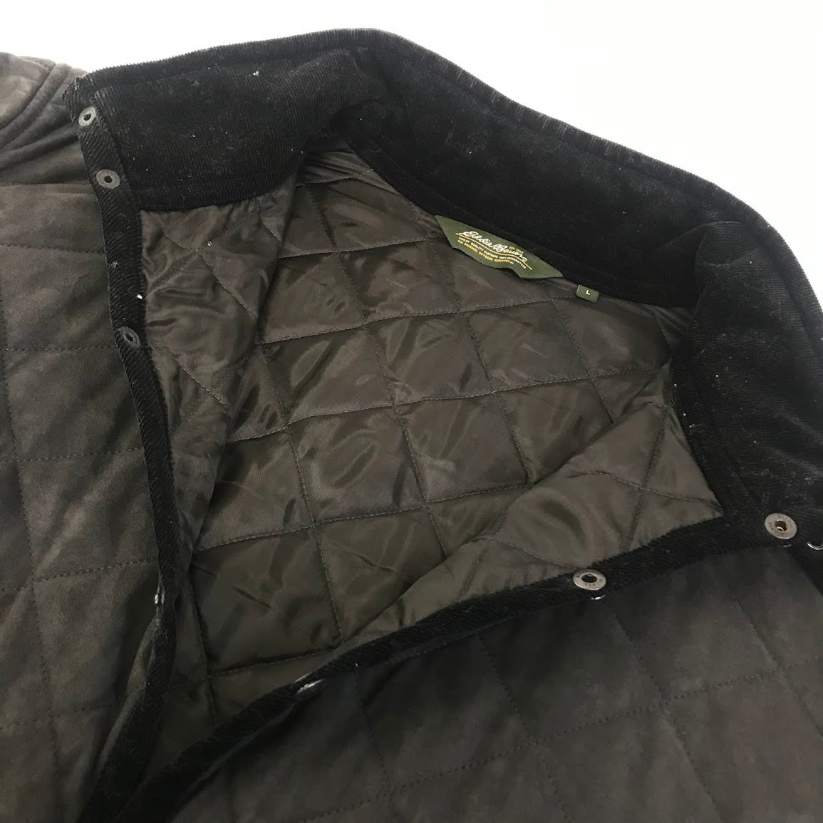 Eddie Bauer | エディー・バウアー スエード キルティングジャケット その他アウター グレー サイズ：L【倉吉店】