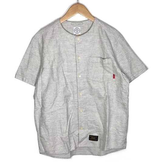 W)TAPS | ダブルタップス ベースボールシャツ 半袖シャツ 171LYDT-SHM04 グレー サイズ：S【倉吉店】