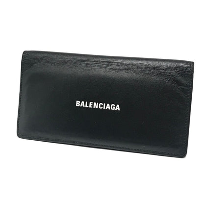 BALENCIAGA | バレンシアガ CASH VERT 二つ折り長財布 長財布 594692 ブラック【倉吉店】