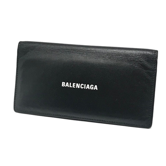 BALENCIAGA | バレンシアガ CASH VERT 二つ折り長財布 長財布 594692 ブラック【倉吉店】