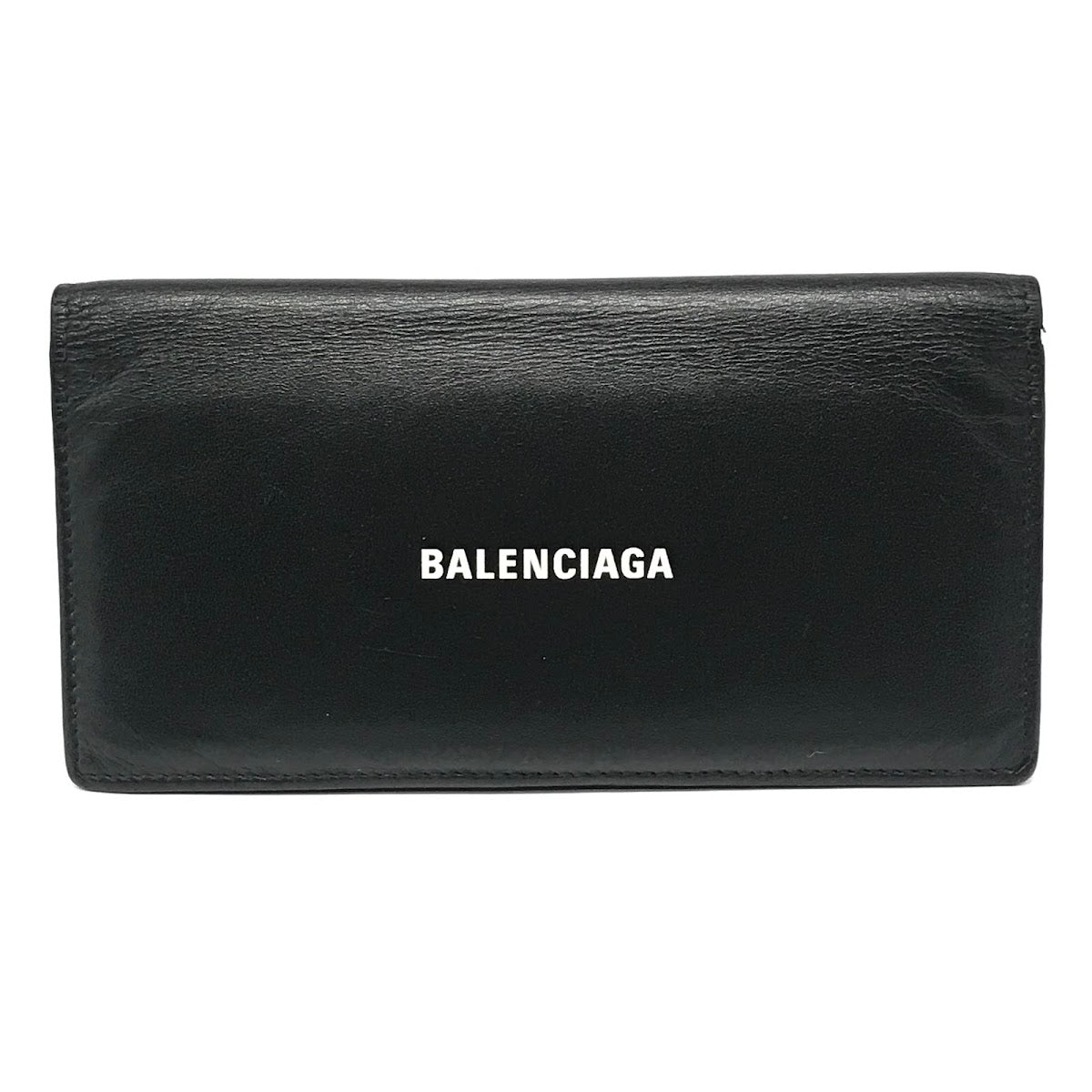 BALENCIAGA | バレンシアガ CASH VERT 二つ折り長財布 長財布 594692 ブラック【倉吉店】