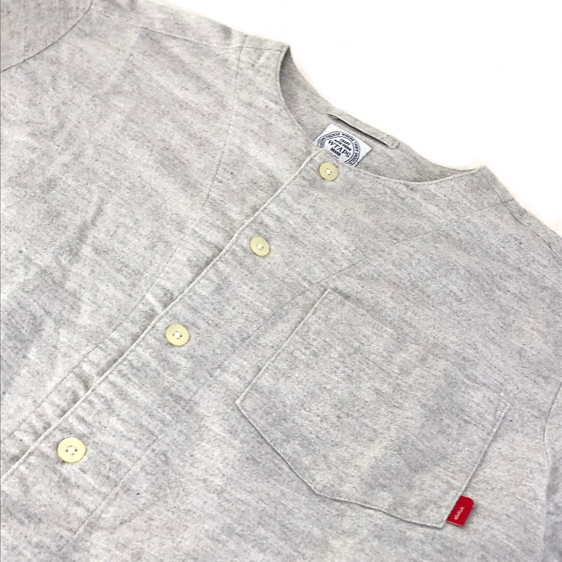 W)TAPS | ダブルタップス ベースボールシャツ 半袖シャツ 171LYDT-SHM04 グレー サイズ：S【倉吉店】