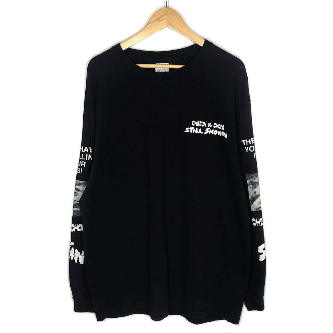 WACKOMARIA | ワコマリア CREW NECK LONG SLEEVE T-SHIRT (TYPE-1) STILL SMOKIN 長袖Ｔシャツ CCSS-WM-LT01 ブラック サイズ：XL【倉吉店】