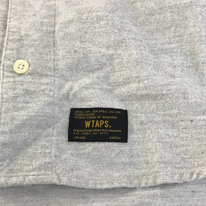 W)TAPS | ダブルタップス ベースボールシャツ 半袖シャツ 171LYDT-SHM04 グレー サイズ：S【倉吉店】