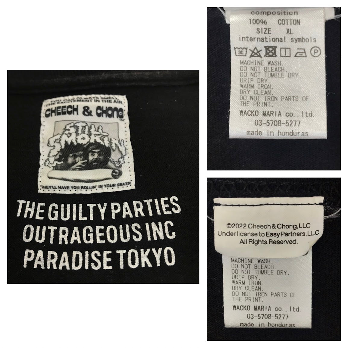 WACKOMARIA | ワコマリア CREW NECK LONG SLEEVE T-SHIRT (TYPE-1) STILL SMOKIN 長袖Ｔシャツ CCSS-WM-LT01 ブラック サイズ：XL【倉吉店】
