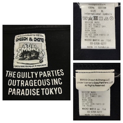 WACKOMARIA | ワコマリア CREW NECK LONG SLEEVE T-SHIRT (TYPE-1) STILL SMOKIN 長袖Ｔシャツ CCSS-WM-LT01 ブラック サイズ：XL【倉吉店】